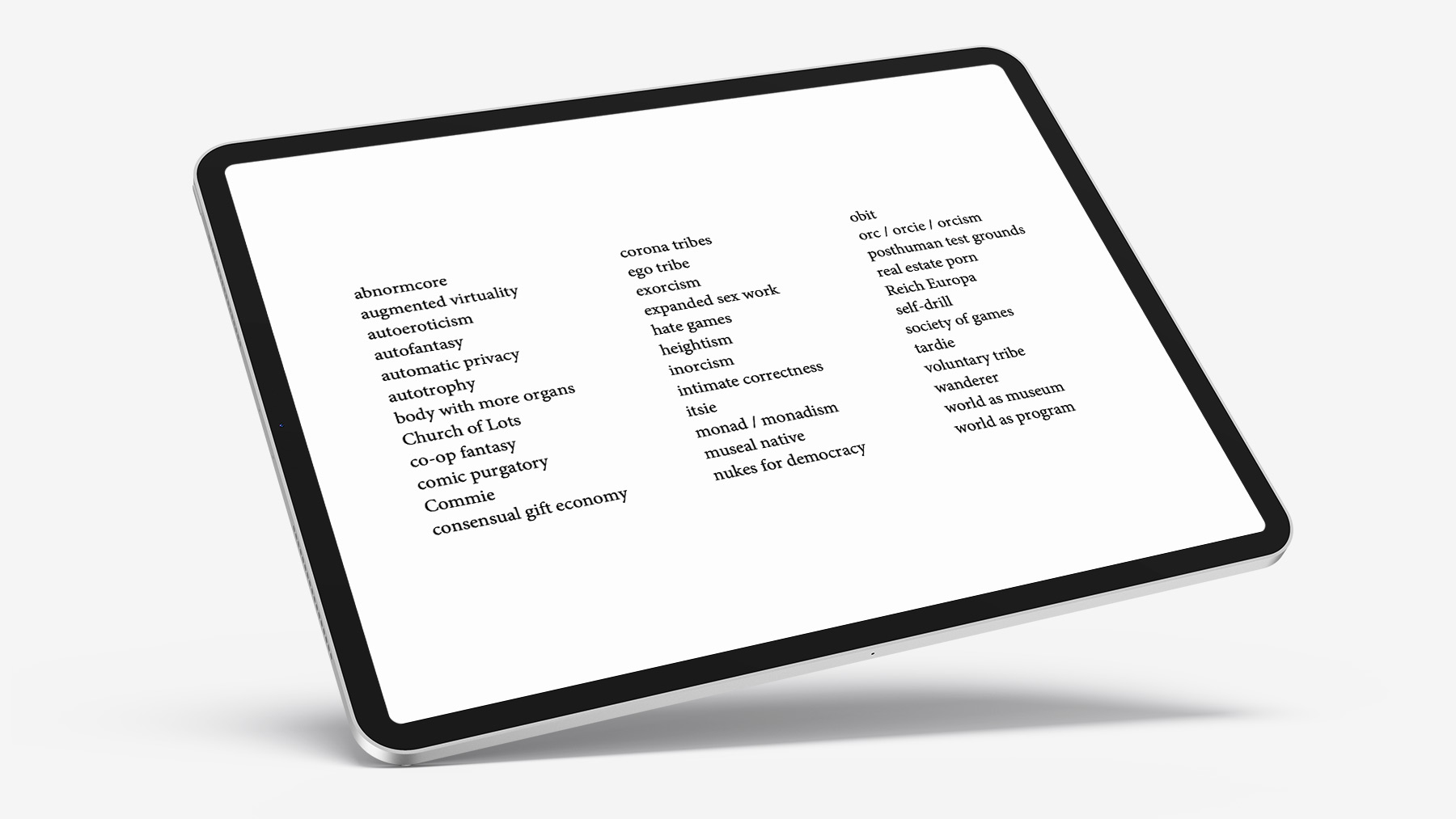 Tutorial of the Monadic Age, eBook/ePub by Ingo Niermann, published by electrfd.net